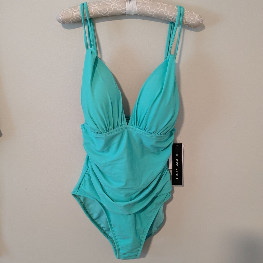 Seafoam green LaBlanca one piece